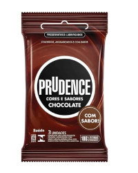 Detalhes do produto PRESERVATIVO PRUDENCE CHOCOLATE COR/SAB