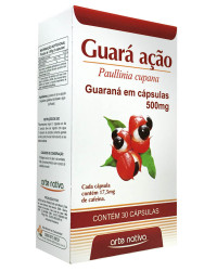 Detalhes do produto GUARANA EM CAPSULAS GUARACAO 500MG C/30 CAPSULAS -