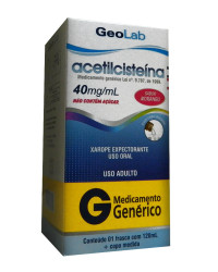 Detalhes do produto ACETILCISTEINA 40MG XPE FR 120ML ADU
