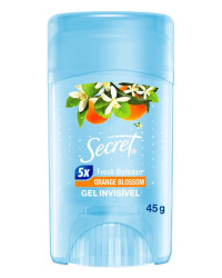 Detalhes do produto DESODORANTE SECRET CLEAR GEL 45GR ORANGEBLSS