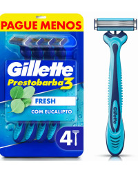 Detalhes do produto GILLETE PRESTOBARBA FRESH 3 4 UN