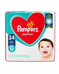 Detalhes do produto FRALDA PAMPERS SUPSEQUI MEGA G 34UN