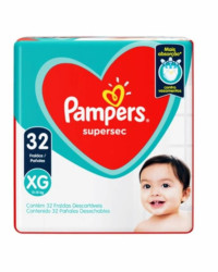 Detalhes do produto FRALDA PAMPERS SUPERS MEGA XG 1X32UN
