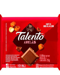 Detalhes do produto CHOCOLATE TALENTO 25GRB AVELAS