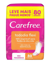 Detalhes do produto ABSORVENTE CAREFREE TODO DIA FLEX 80UNI