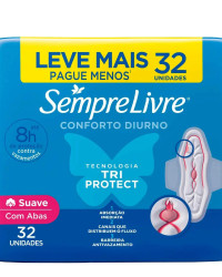 Detalhes do produto ABSORVENTE SEMPRE LIVRE 32UN ADAPT PLUS