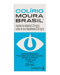 Detalhes do produto COLIRIO MOURA BRASIL 0,15+0,3MG/ML SOL OFT FR X 20ML