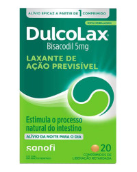 Detalhes do produto DULCOLAX 5MG CX 20 COMP REV LIB RETARD