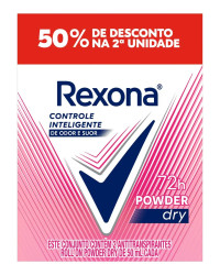 Detalhes do produto DESODORANTE REXONA ROL 050ML FEM POWDER DRY 2UN(E)*