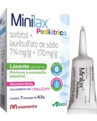 Detalhes do produto MINILAX PEDIATRICO 714,0+7,70MG/G SOL RET 7 BG X 6,5G