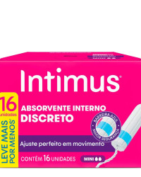 Detalhes do produto ABSORVENTE INTIMUS MINI INTER C/16
