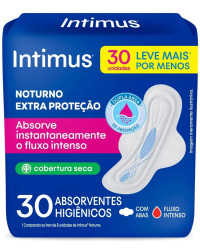 Detalhes do produto ABSORVENTE INTIMUS NOT 30UN SECA ABAS(E) - 61587
