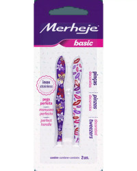 Detalhes do produto PINCA DEPILATORIA BASIC DECORADA C/2 UN - MERHEJE
