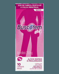 Detalhes do produto BUSCOFEM GIRLS  200MG 10CPS (IBUPROFENO) / HYPERA