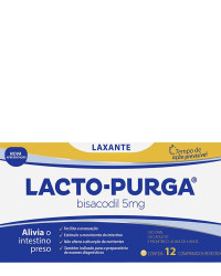 Detalhes do produto LACTO PURGA 5MG CX 12 COMP REV