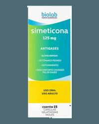 Detalhes do produto SIMETICONA (N.S.) 125MG CX 15 CAP