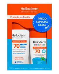 Detalhes do produto HELIODERM KIT FAMILIA FPS70 200ML 120ML