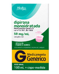 Detalhes do produto DIPIRONA MONOIDRATADA 50MG/ML SOL ORAL X 100ML+COP MED