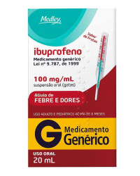 Detalhes do produto IBUPROFENO 100MG SUS FR GTS 20ML