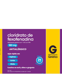 Detalhes do produto FEXOFENADINA 180MG CX 10 COMP