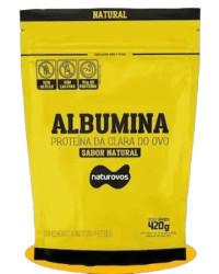 Detalhes do produto ALBUMINA SABOR NATURAL 420G NATUROVOS