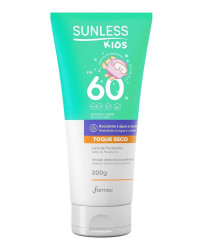 Detalhes do produto PROTETOR SOLAR SUNLESS KIDS FPS60 200G