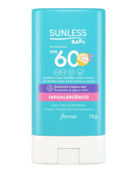 Detalhes do produto PROTETOR SOLAR SUNLESS BABY BASTAO FPS60 15G