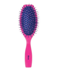 Detalhes do produto ESCOVA CABELO RICCA PINK OVAL ALMOFADADA(E) - 64527