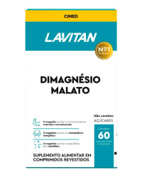 Detalhes do produto LAVITAN DI-MAGNESIO MALATO C/60CP