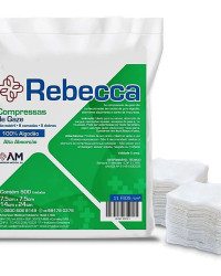 Detalhes do produto COMPRESSA DE GAZE REBECCA 11 FIOS C/500 100% ALGOD