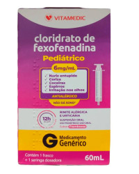 Detalhes do produto FEXOFENADINA 6MG/ML SUS ORAL FR 60ML