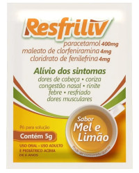 Detalhes do produto RESFRILIV 400+4+4MG CX 50 ENV E.M
