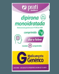 Detalhes do produto DIPIRONA SODICA 1000MG CX 20 COMP