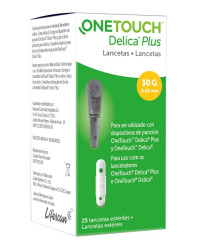 Detalhes do produto LANCETAS C/25 ONE TOUCH DELICA