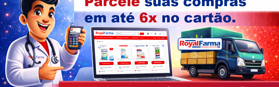 Parcele em até 6x no cartão