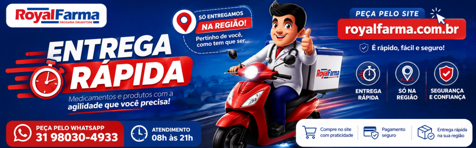 Royalfarma farma entrega rápida na região!