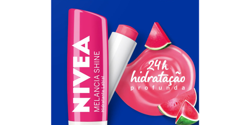 PROT.LABIAL NIVEA 4,8GR MELANCIA SHINE