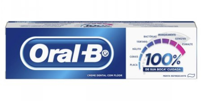CREME DENTAL ORAL B 100% 70GR