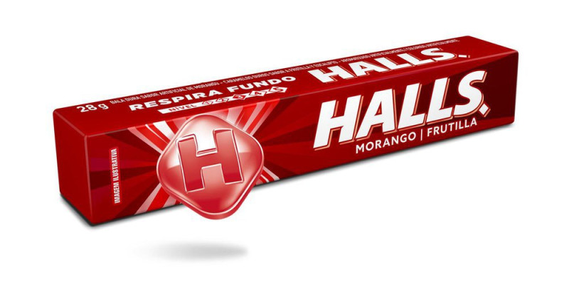 DROPS HALLS MORANGO