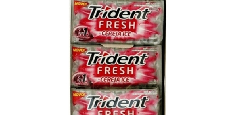 CHICLETE TRIDENT FRESH CEREJA