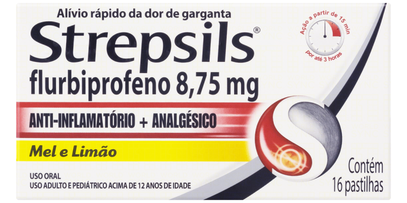 STREPSILS 8,75MG CX 16 PAST SB MEL/LIMAO