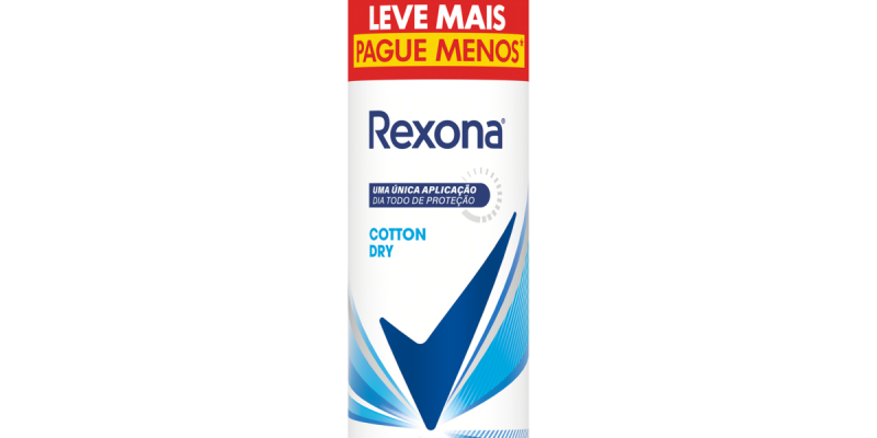 DESODORANTE AER REXONA COTTON DRY 72H L+P- 250ML  *(1,2,