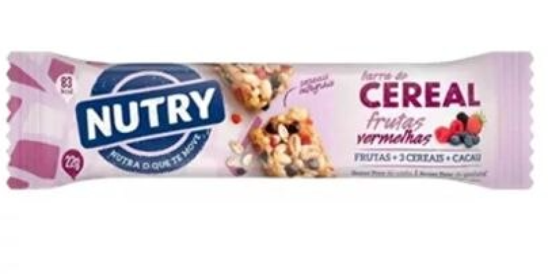 BARRA DE CEREAL NUTRY FRUTAS VERMELHAS 22G