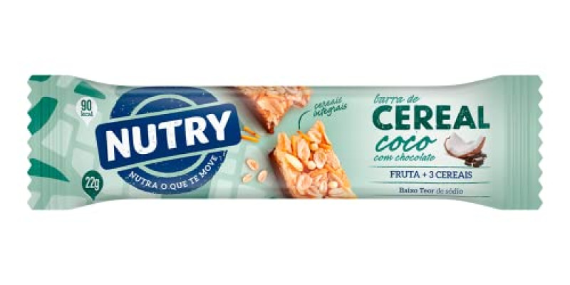BARRA DE CEREAL NUTRY COCO/COCHOCOLATE 22G