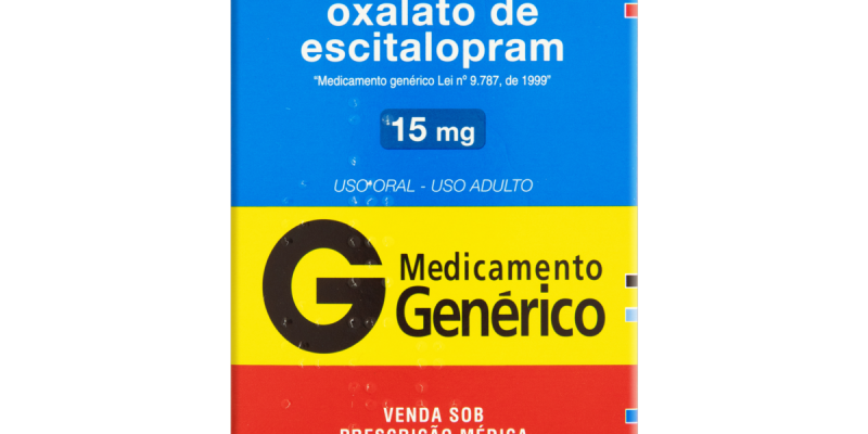 ESCITALOPRAM 15MG CX 2BL X 15 COMP REV