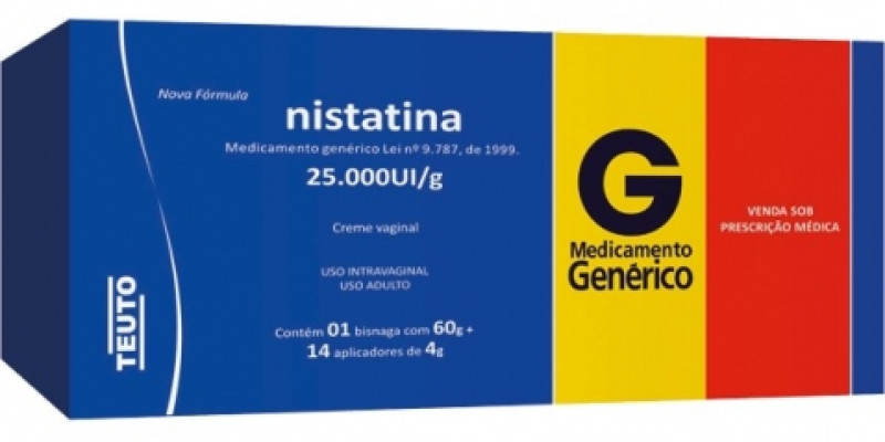 NISTATINA 25000UI/G CREM VAG BG 60G+14 APLIC