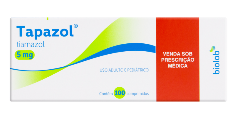 TAPAZOL 5MG CX 100 COMP