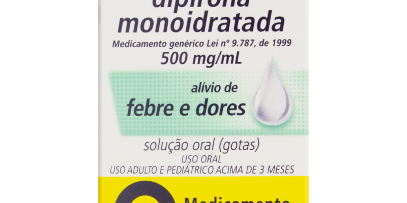 DIPIRONA MONOIDRATADA 500MG/ML SOL ORAL FR GTS 10ML