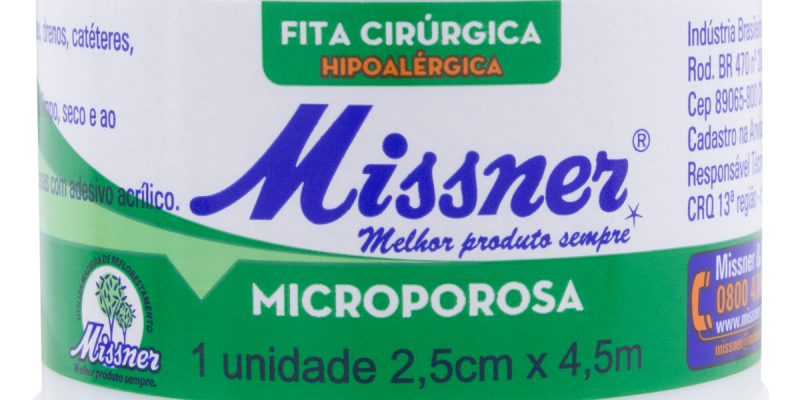 FITA MICROPOROSA MISSNER 2,5 X 4,5 CM
