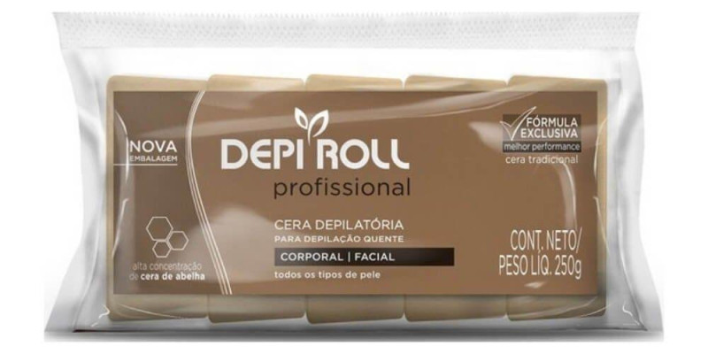 CERA DEPIL DEPIROLL QUENTE 250G TRAD